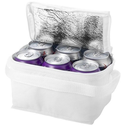 Spectrum 6-Can Non-Woven Cooler Bag - White