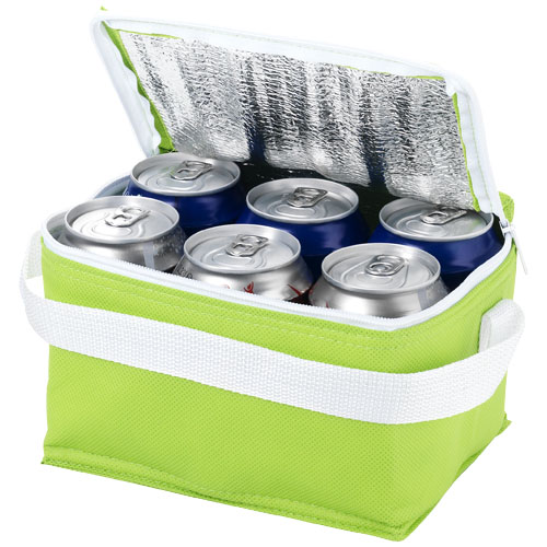 Spectrum 6-Can Non-Woven Cooler Bag - Apple Green