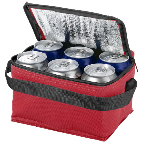 Spectrum 6-Can Non-Woven Cooler Bag - Red