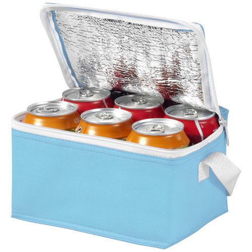 Spectrum 6-Can Non-Woven Cooler Bag - Light Blue
