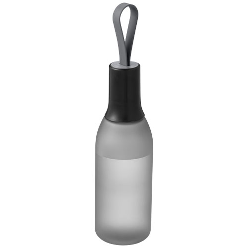 Flow 650 ml Sport Bottle With Carrying Strap - Transparent Black