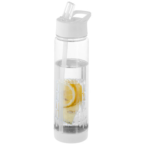 Tutti-Frutti 740 ml Tritan™ Infuser Sport Bottle - Transparent, White