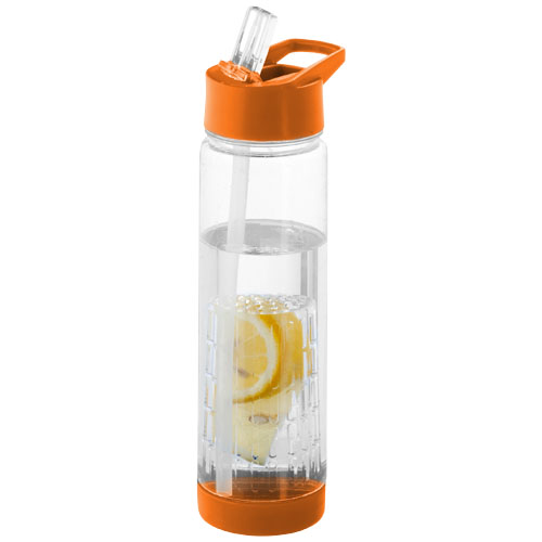 Tutti-Frutti 740 ml Tritan™ Infuser Sport Bottle - Transparent, Orange