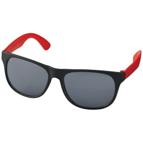 Retro Duo-Tone Sunglasses - Red, Black