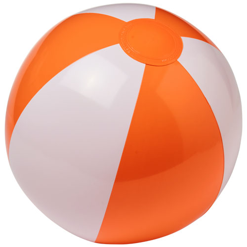 Palma Solid Beach Ball - White, Orange