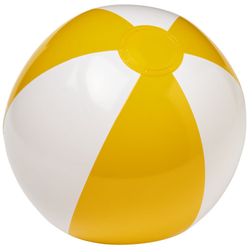 Palma Solid Beach Ball - White, Yellow