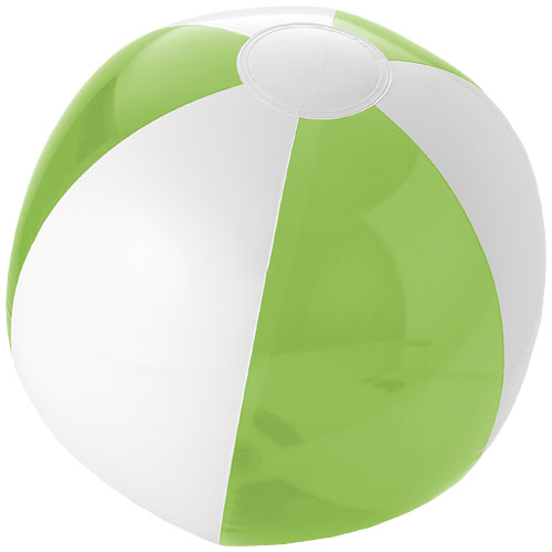 Bondi Solid And Transparent Beach Ball - Lime, White