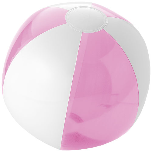 Bondi Solid And Transparent Beach Ball - Pink, White