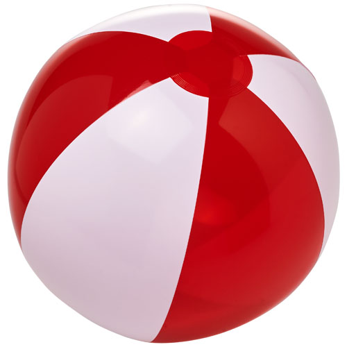 Bondi Solid And Transparent Beach Ball - White, Red