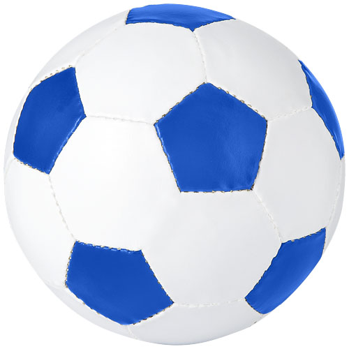 Curve Size 5 Football - White, Royal Blue