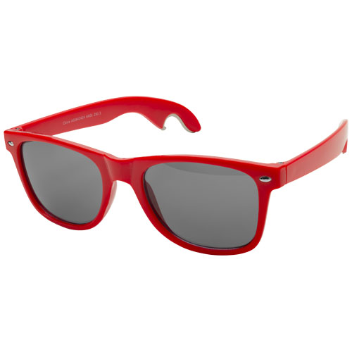 Sun Ray Sunglasses With Bottle Opener - Red