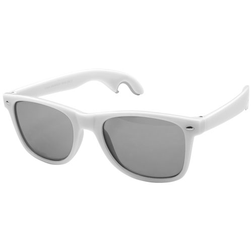 Sun Ray Sunglasses With Bottle Opener - White