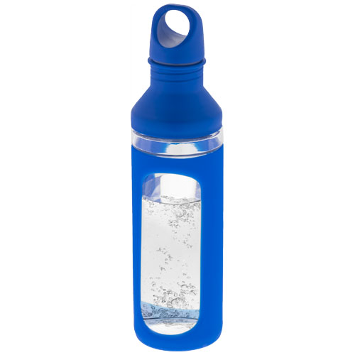 Hover 590 ml Glass Sport Bottle - Blue, Transparent