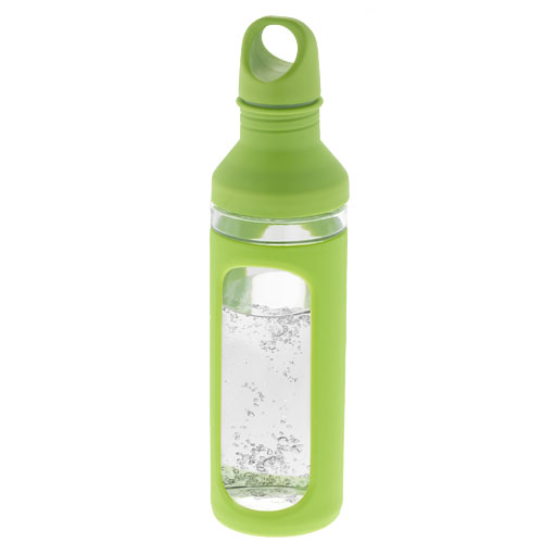 Hover 590 ml Glass Sport Bottle - Lime, Transparent