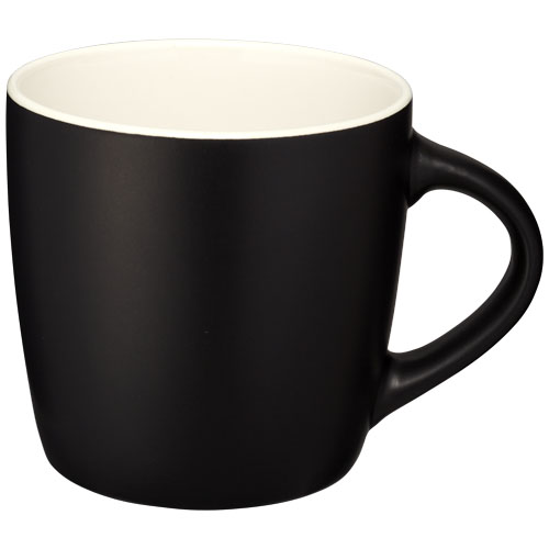 Riviera 340 ml Ceramic Mug - Black, White