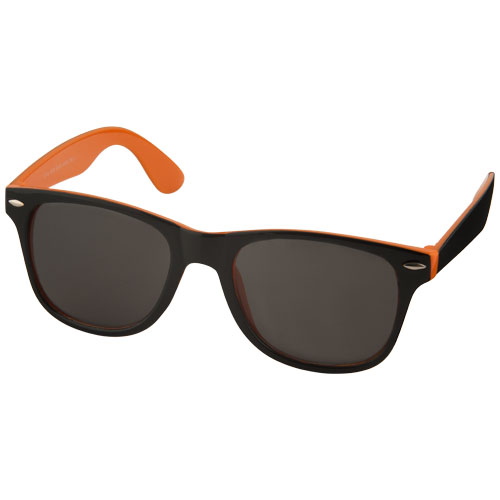 Sun Ray Sunglasses With Two Coloured Tones - Orange, Black