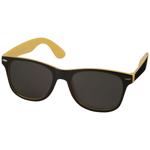 Sun Ray Sunglasses With Two Coloured Tones - Yellow, Black