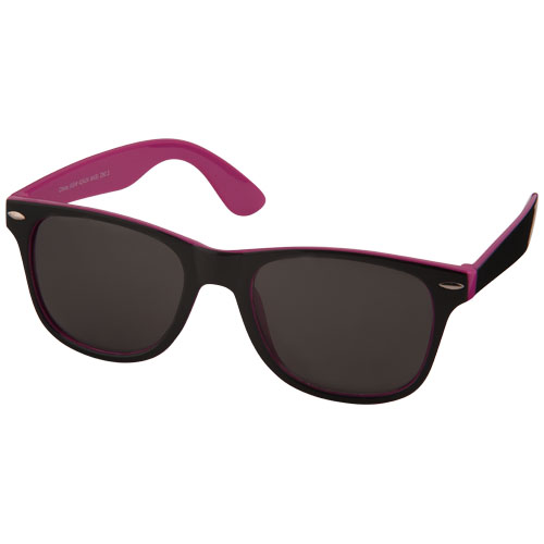 Sun Ray Sunglasses With Two Coloured Tones - Pink, Black