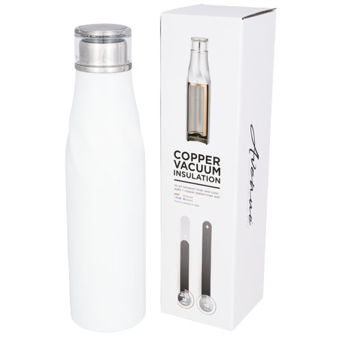 Hugo 650 ml Seal-Lid Copper Vacuum Insulated Bottle - White