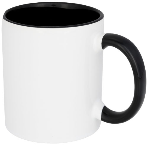 Pix 330 ml Ceramic Sublimation Colour Pop Mug - Black