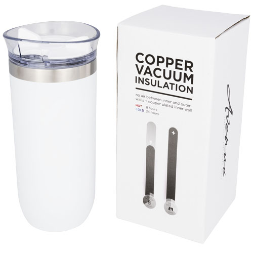 Twist 470 ml Copper Vacuum Insulated Tumbler - White