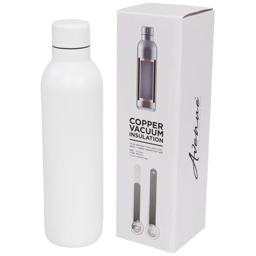 Thor 510 ml Copper Vacuum Insulated Sport Bottle - White