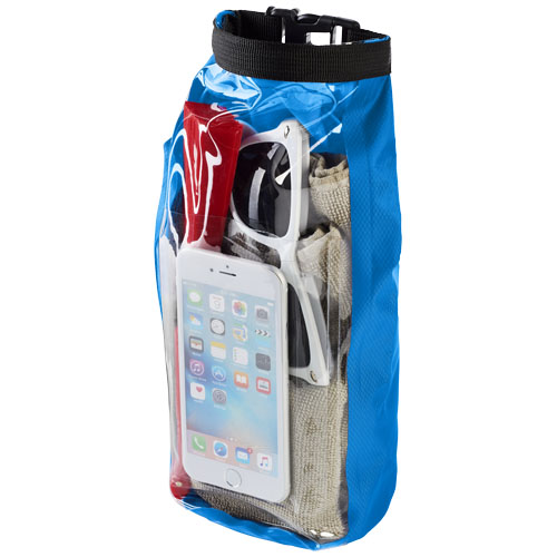 Tourist 2 Litre Waterproof Bag With Phone Pouch - Process Blue