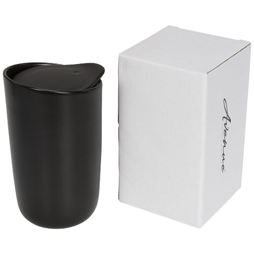 Mysa 410 ml Double-Walled Ceramic Tumbler - Black