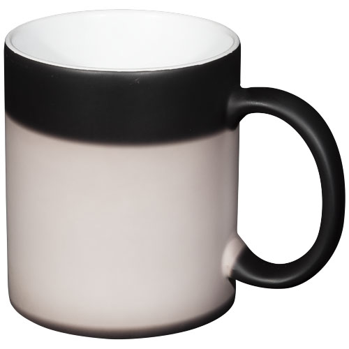 Kaffa 330 ml Thermochromic Ceramic Sublimation Mug - Black