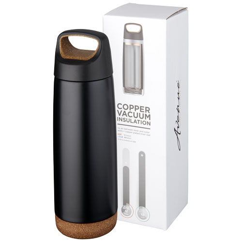 Valhalla 600 ml Copper Vacuum Insulated Sport Bottle - Black