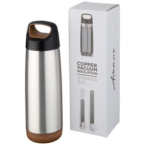 Valhalla 600 ml Copper Vacuum Insulated Sport Bottle - Silver