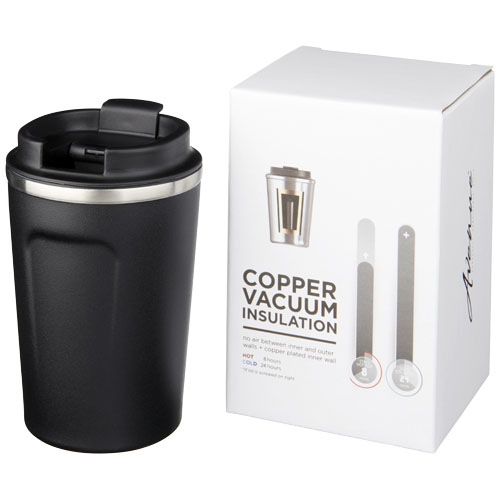 Thor 360 ml Leak-Proof Copper Vacuum Tumbler - Black