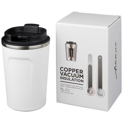 Thor 360 ml Leak-Proof Copper Vacuum Tumbler - White