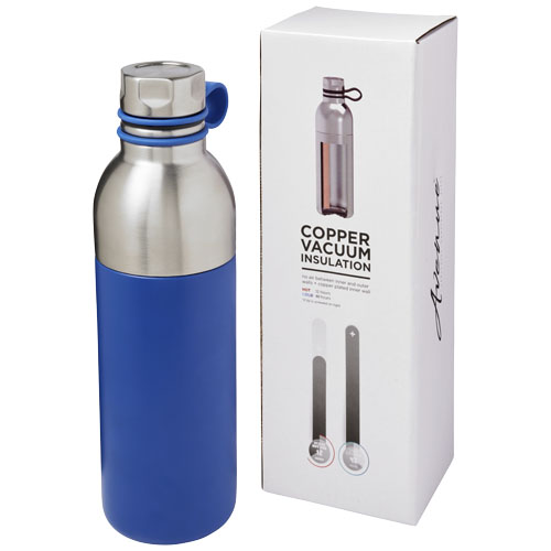 Koln 590 ml Copper Vacuum Insulated Sport Bottle - Blue