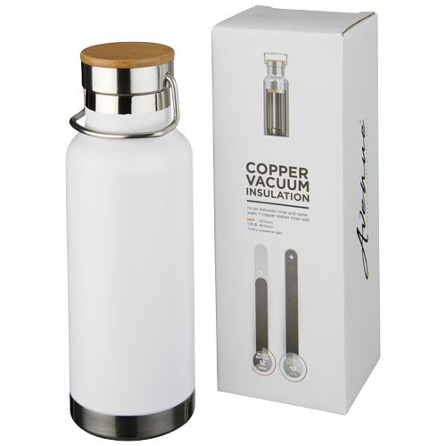 Thor 480 ml Copper Vacuum Insulated Sport Bottle - White