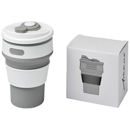 Cora 350 ml Collapsable Tumbler - Grey