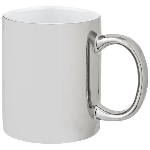 Gleam 350 ml Ceramic Mug - Silver
