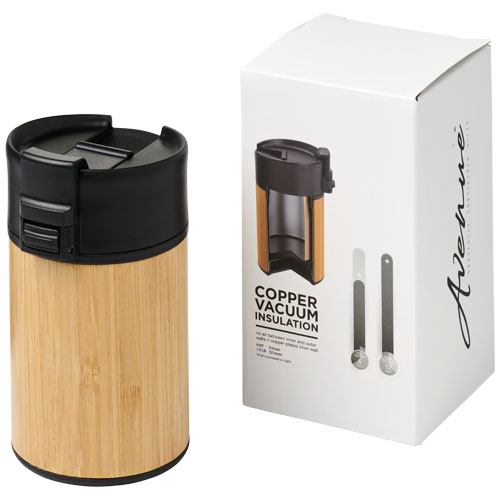 Arca 200 ml Leak-Proof Copper Vacuum Bamboo Tumbler - Black
