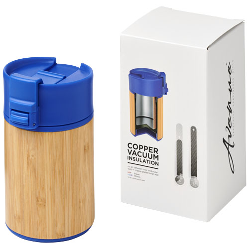 Arca 200 ml Leak-Proof Copper Vacuum Bamboo Tumbler - Royal Blue