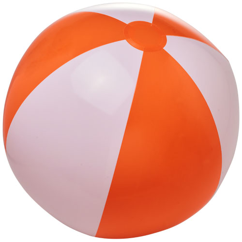 Bora Solid Beach Ball - Orange, White