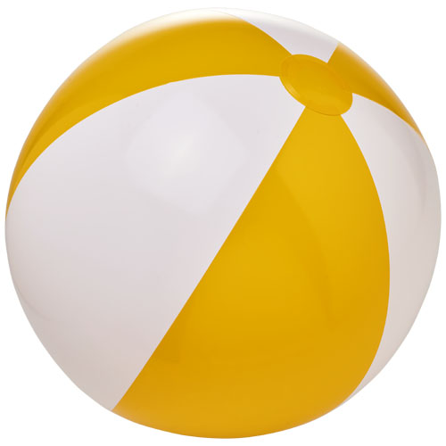Bora Solid Beach Ball - Yellow, White