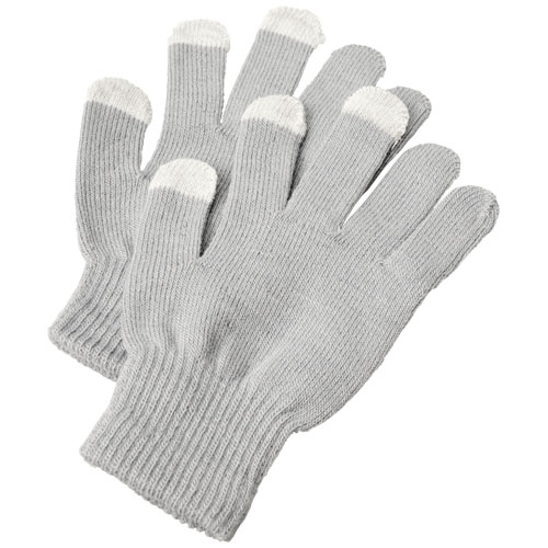 Billy Tactile Gloves - Light Grey