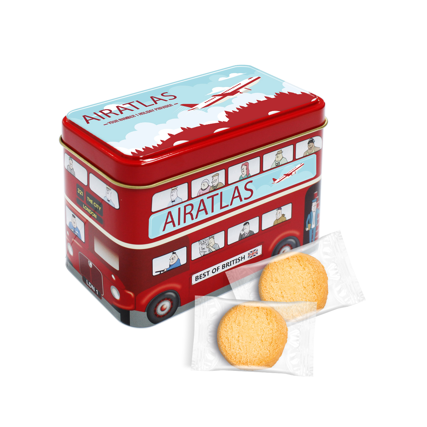Bus Tin - Mini Shortbread Biscuits