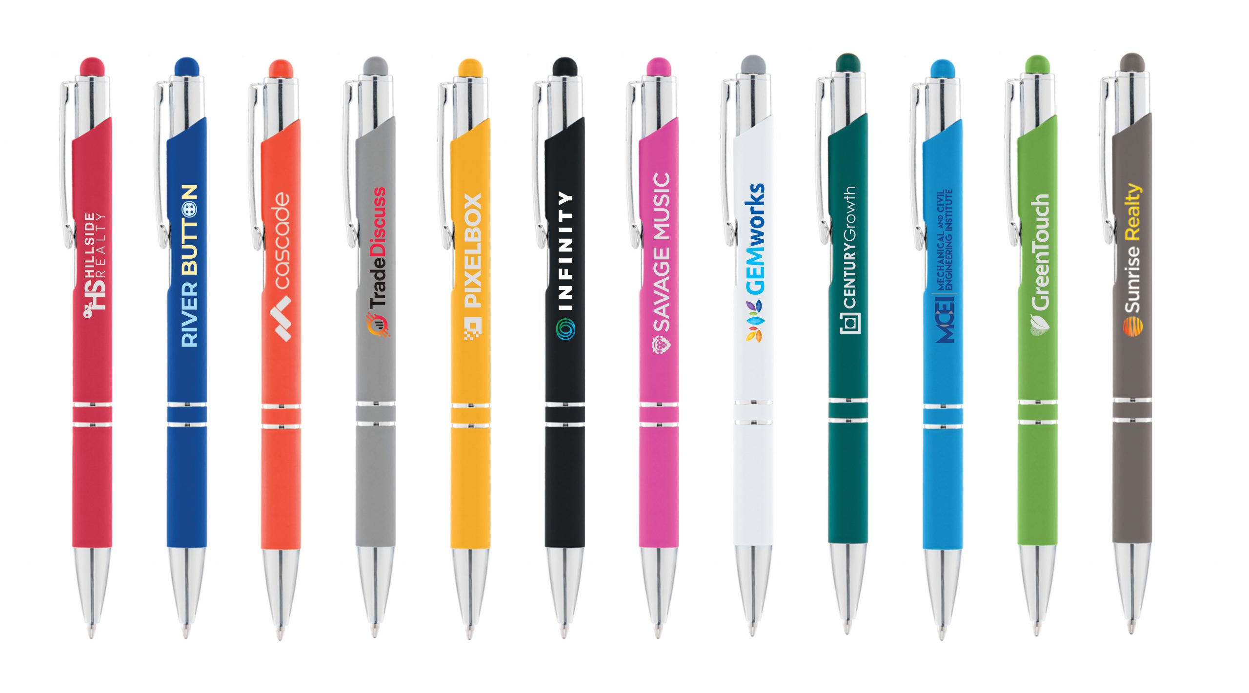 Crosby Soft Touch Pen With Top Stylus