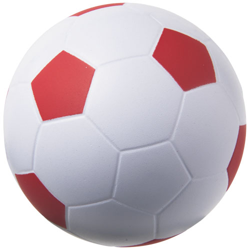 Football Stress Reliever - White, Red