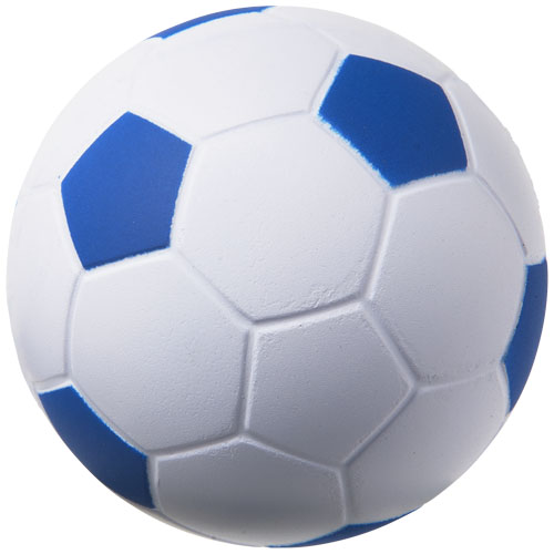 Football Stress Reliever - White, Royal Blue