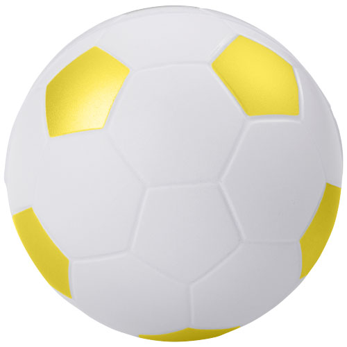 Football Stress Reliever - White, Yellow