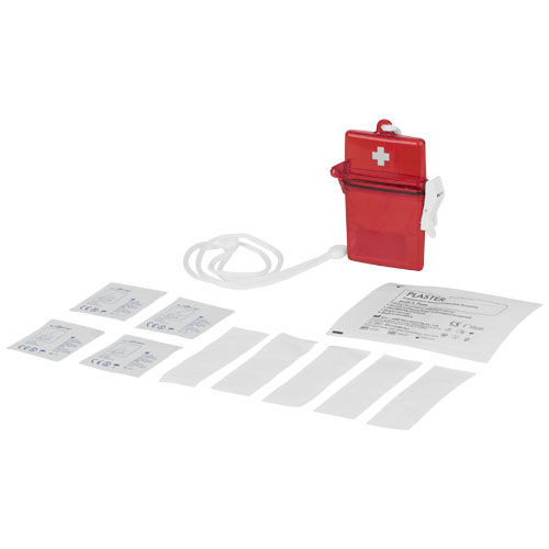 Haste 10-Piece First Aid Kit - Red