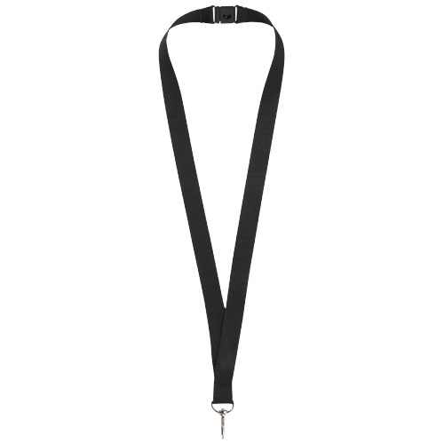 Lago Lanyard With Break-Away Closure - Black