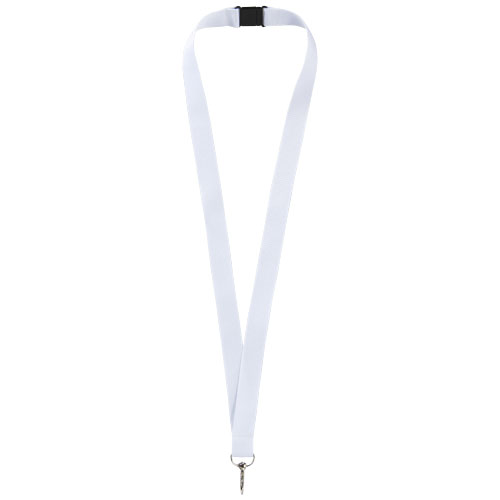 Lago Lanyard With Break-Away Closure - White